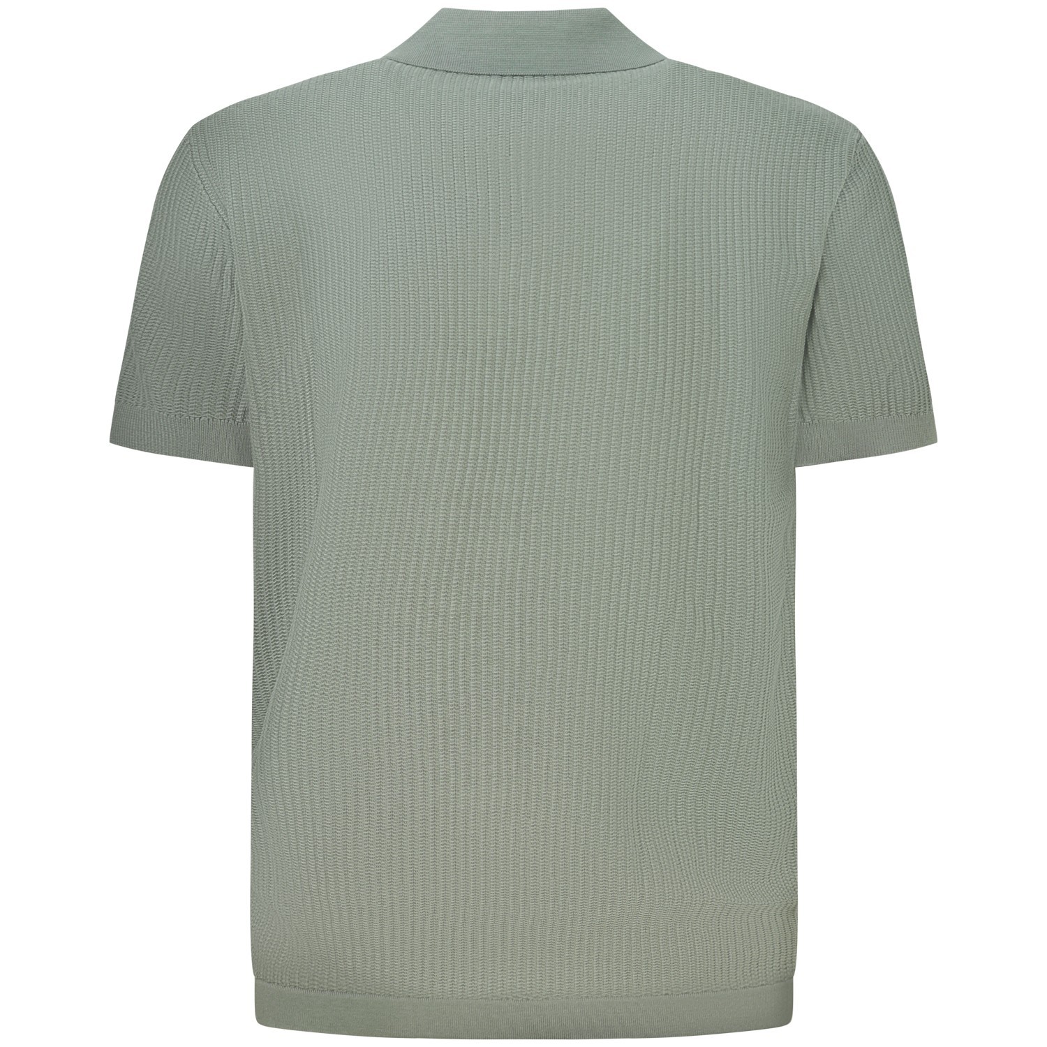 Polo in maglia verde per uomo 2