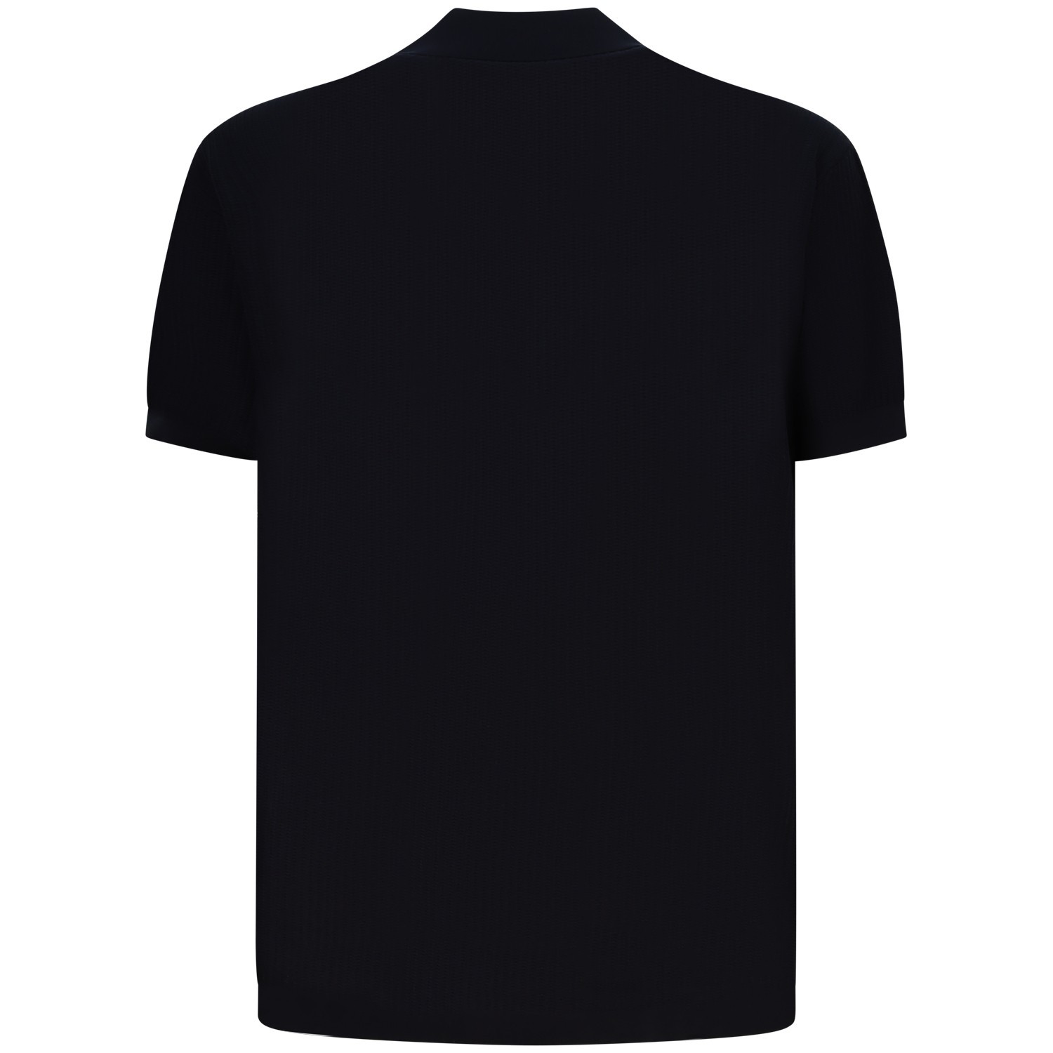 Polo in maglia blu per uomo 2