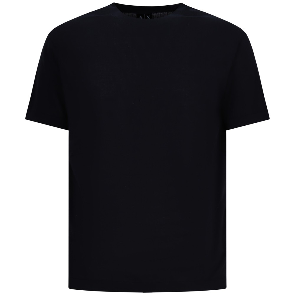 T-shirt  in maglia blu per uomo