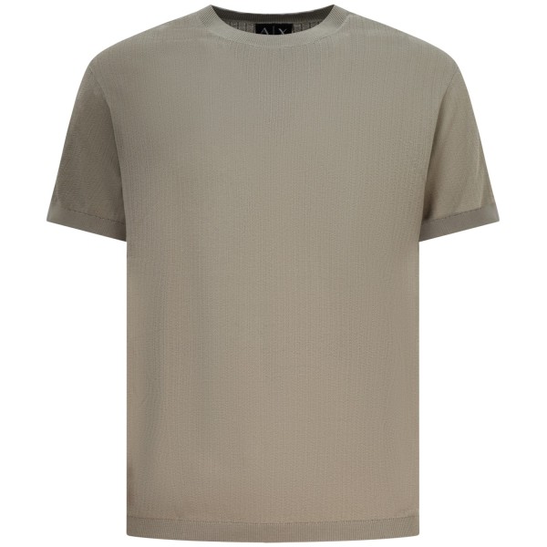 T-shirt  in maglia beige per uomo