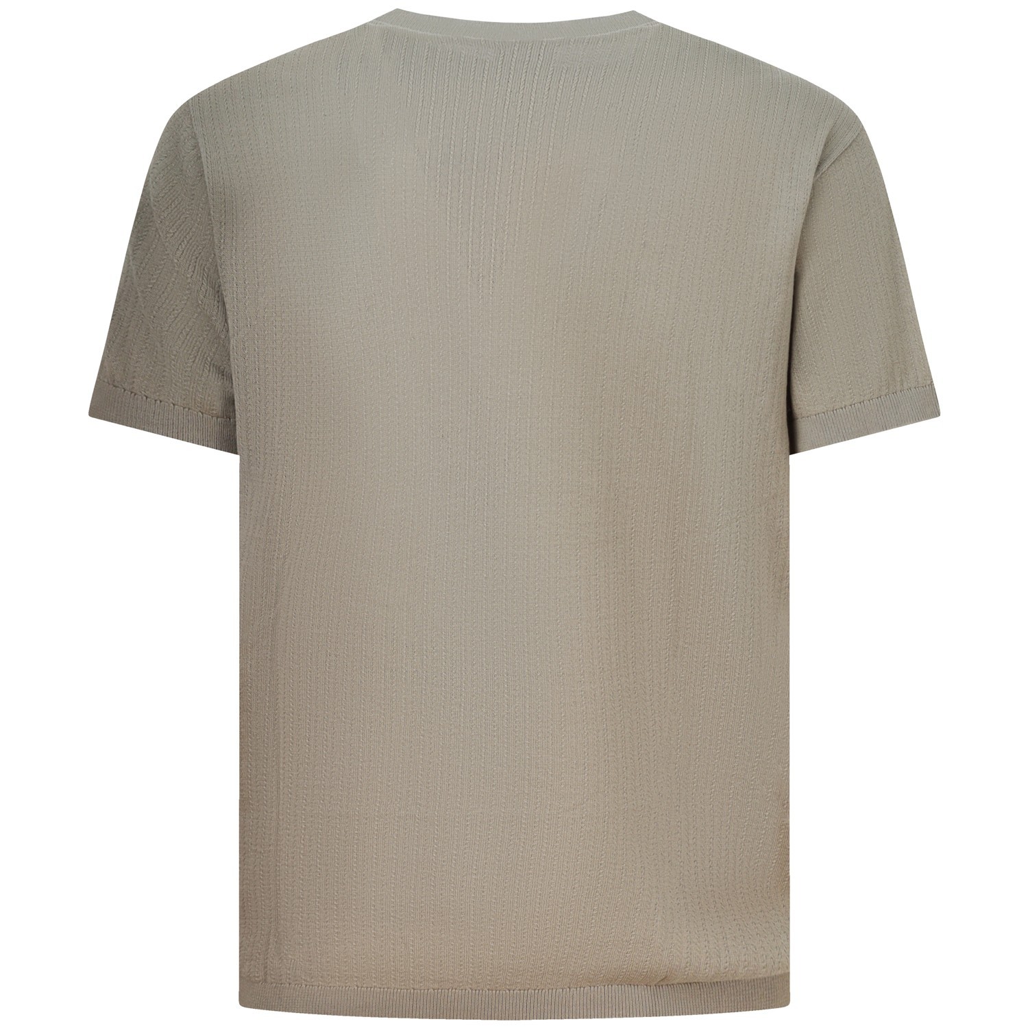 T-shirt  in maglia beige per uomo 2