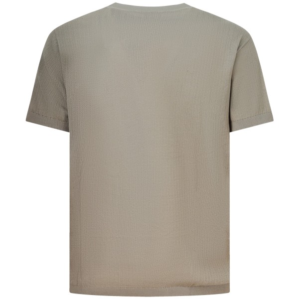 T-shirt  in maglia beige per uomo