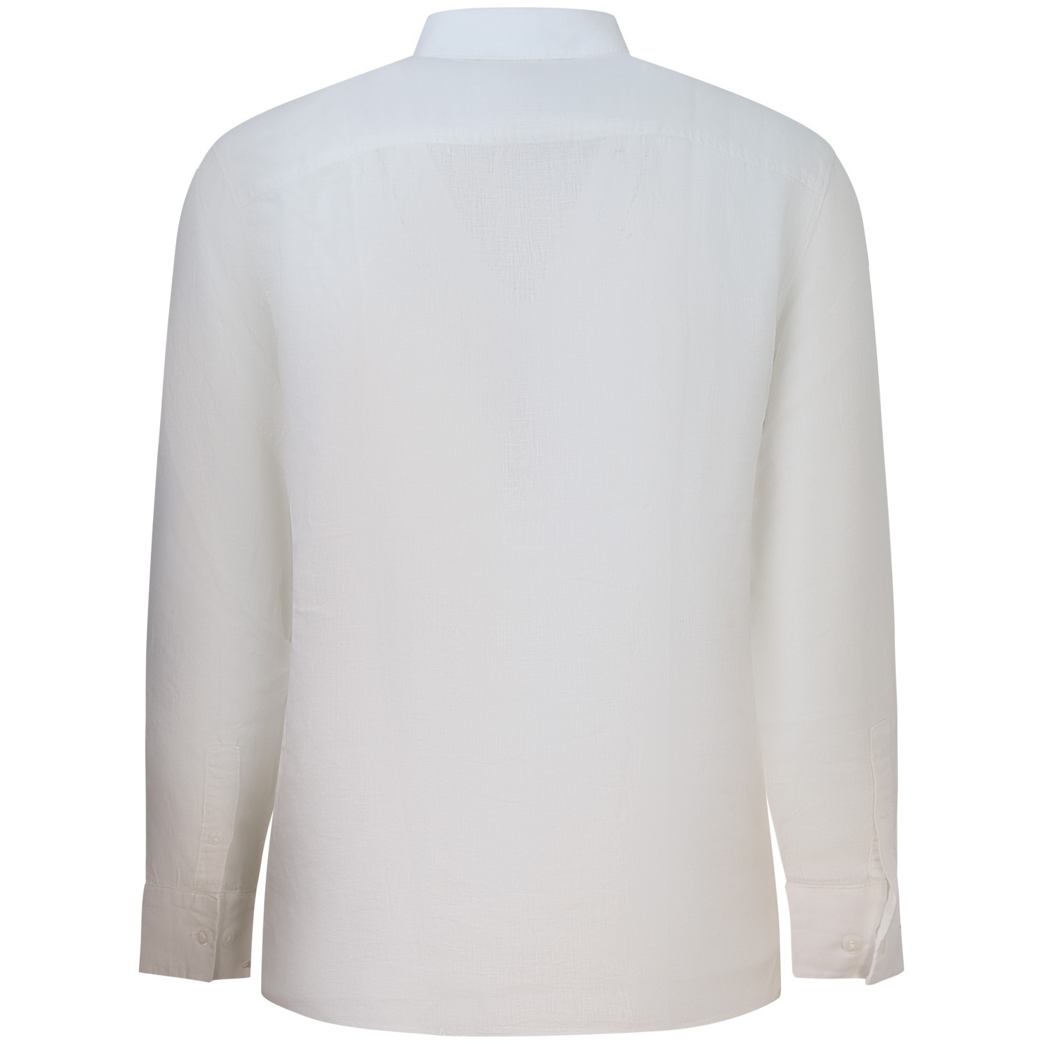 Camicia bianca in lino  per uomo 2