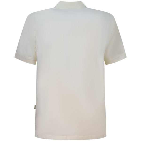 T-shirt in lino avorio per uomo