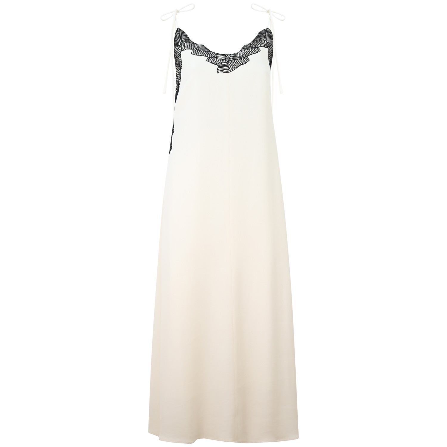 Abito avorio con pizzo per donna 2