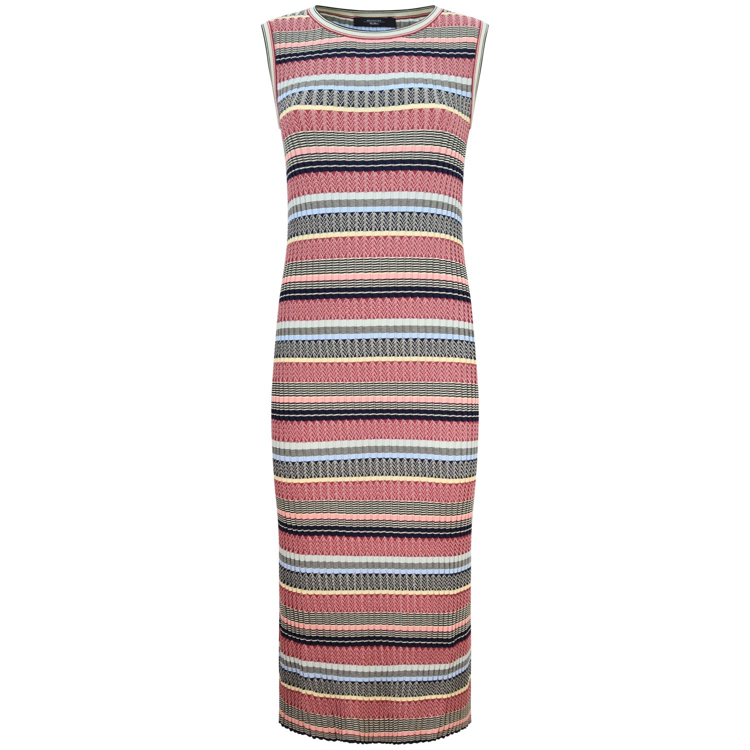 Abito lungo in maglia multicolor per donna 2