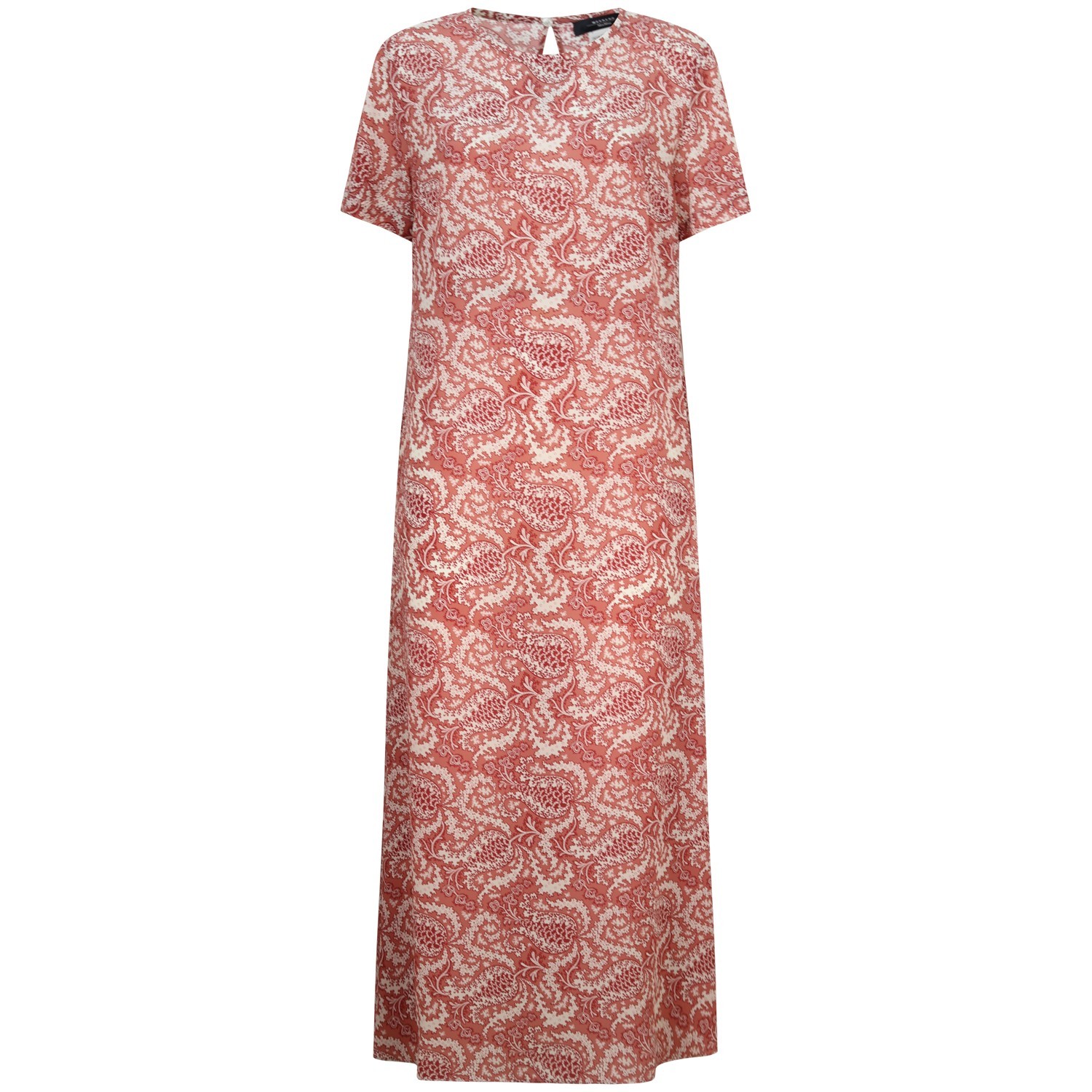 Abito lungo rosa a fantasia  per donna 2