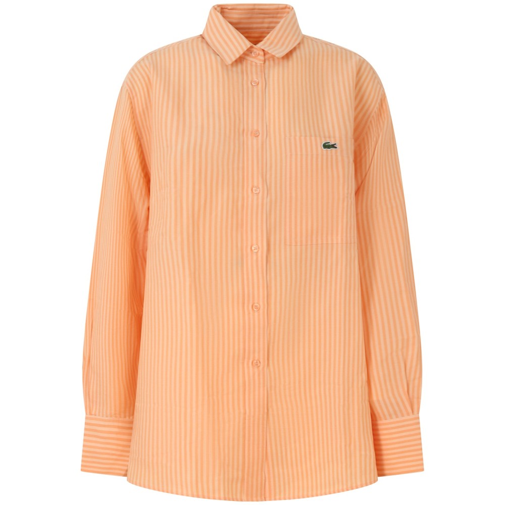 Camicia over arancione per donna