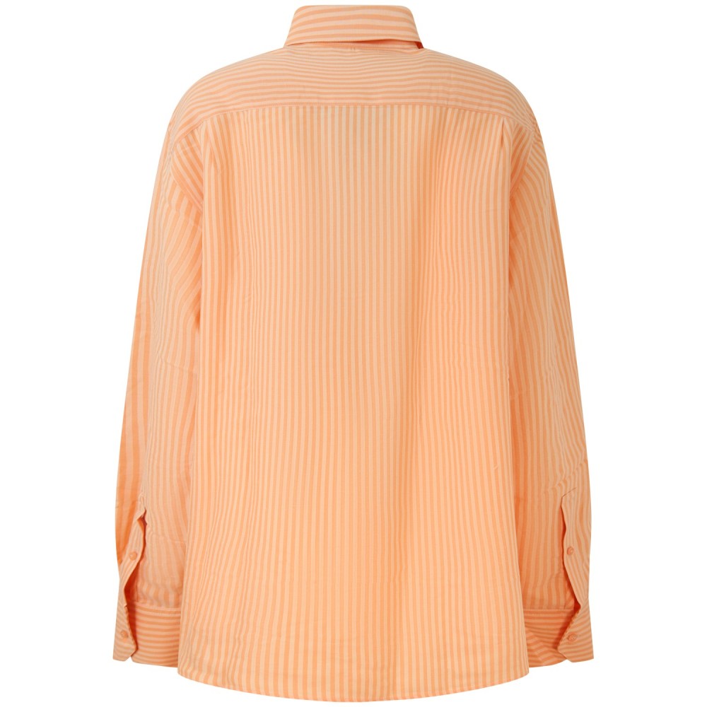 Camicia over arancione per donna