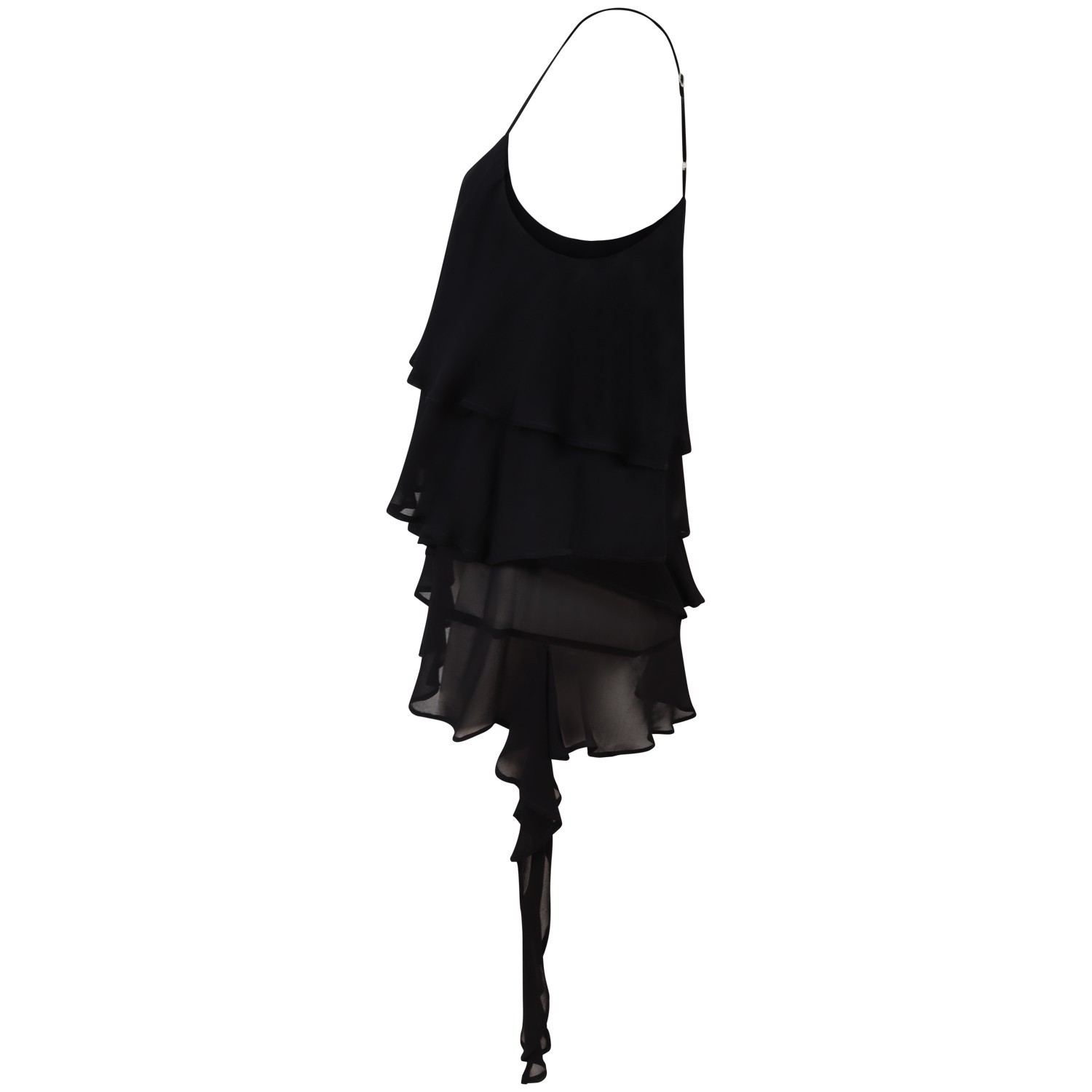 Top 'MARIAN' con balze nero per donna