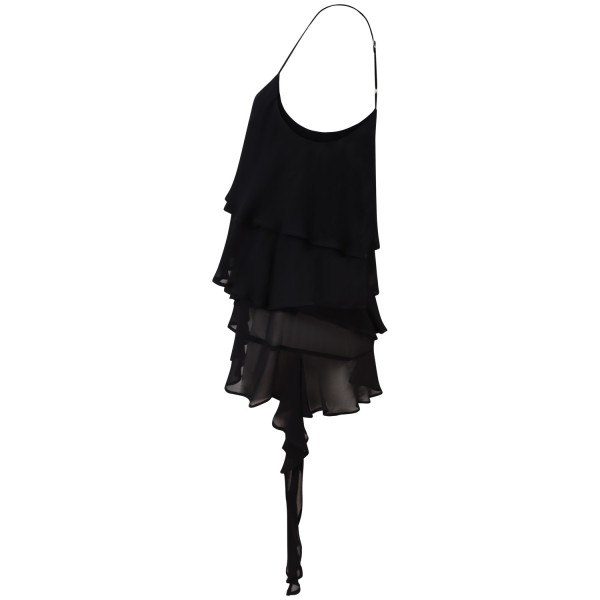 Top 'MARIAN' con balze nero per donna