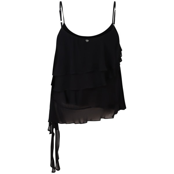 Top 'MARIAN' con balze nero per donna