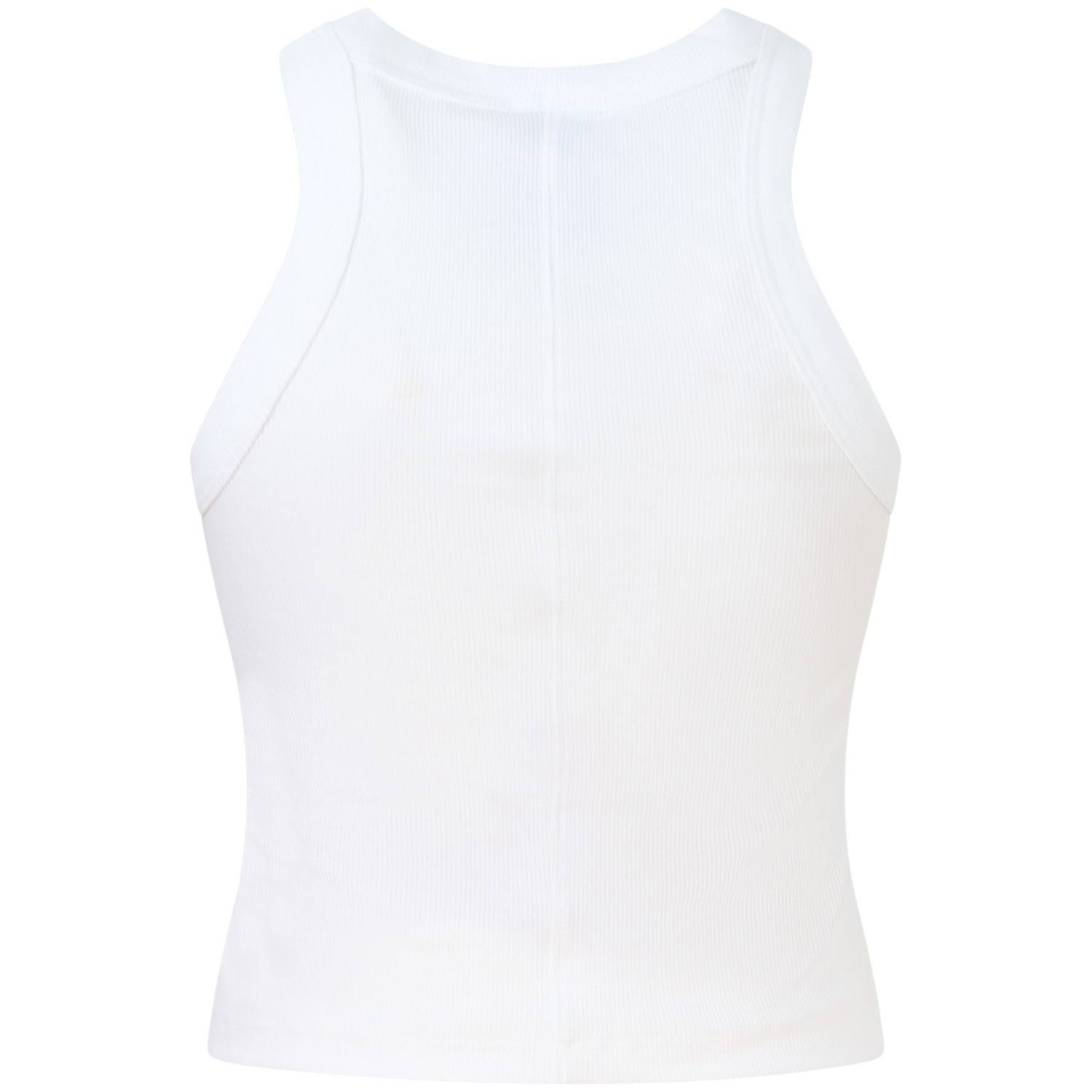 Top bianco con logo per donna 2