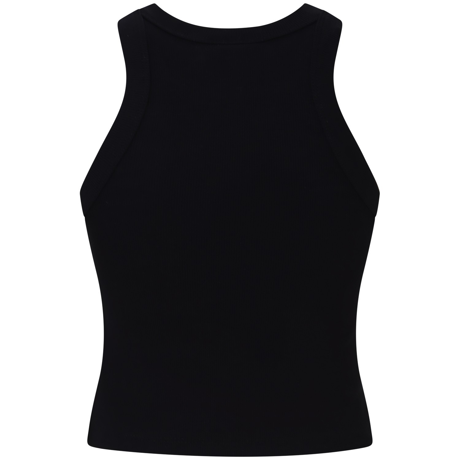 Top nero con strass per donna