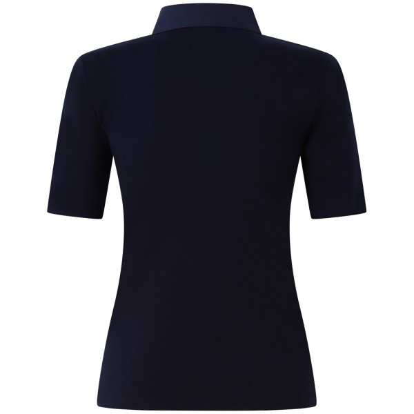 Polo blu  per donna