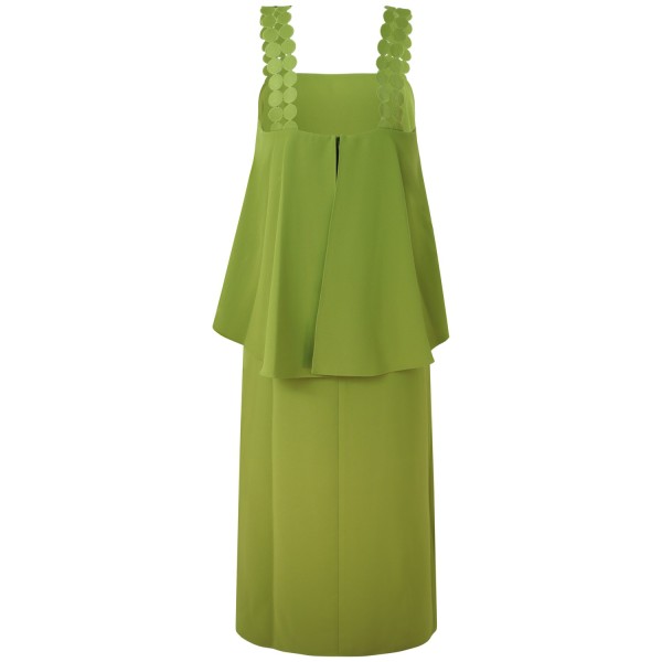 Abito midi verde per donna