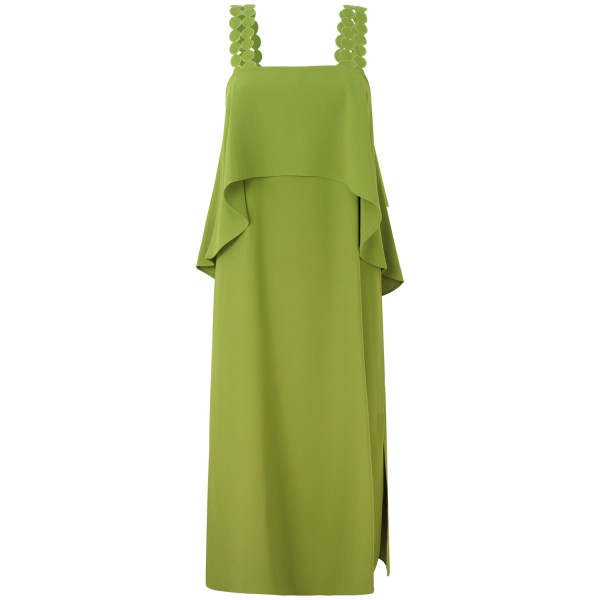 Abito midi verde per donna