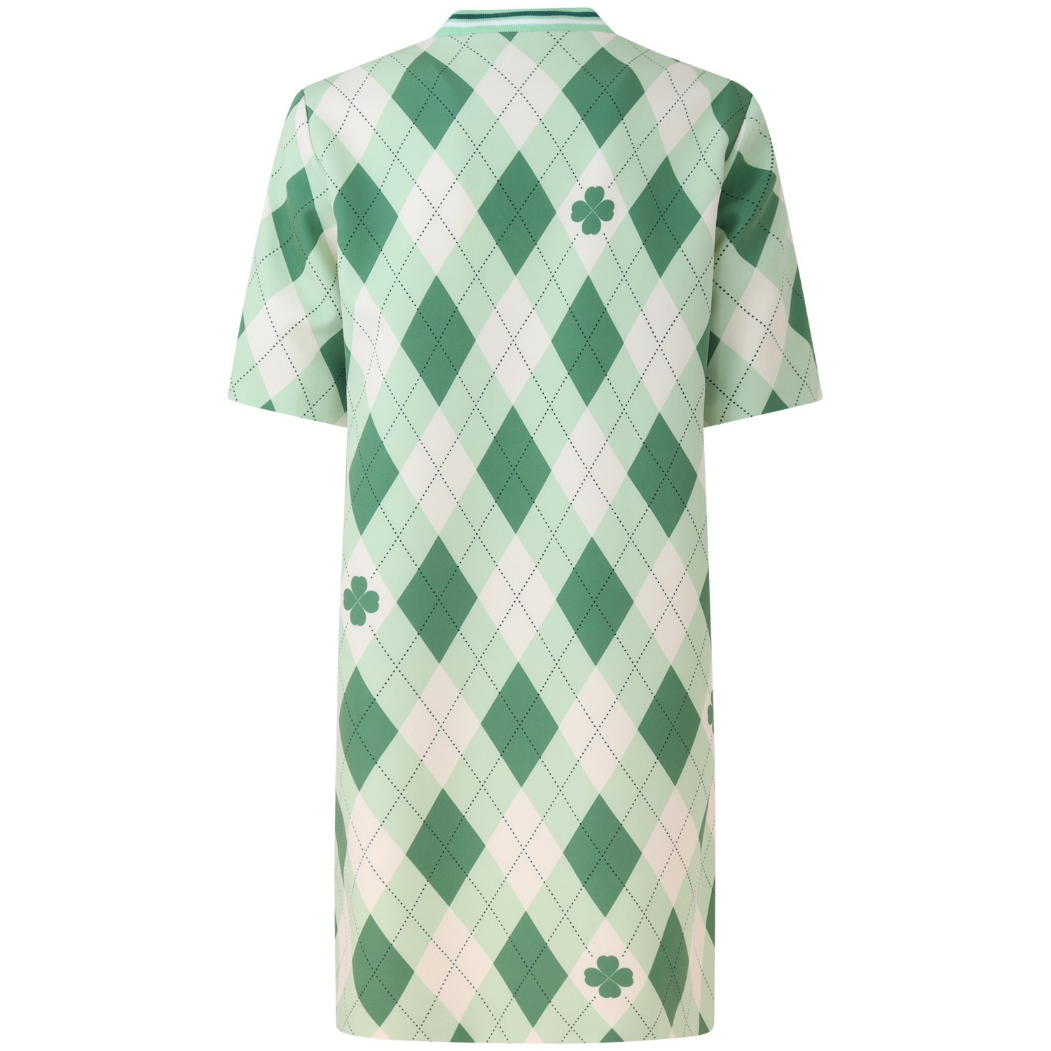 Abito a rombi verde per donna 2