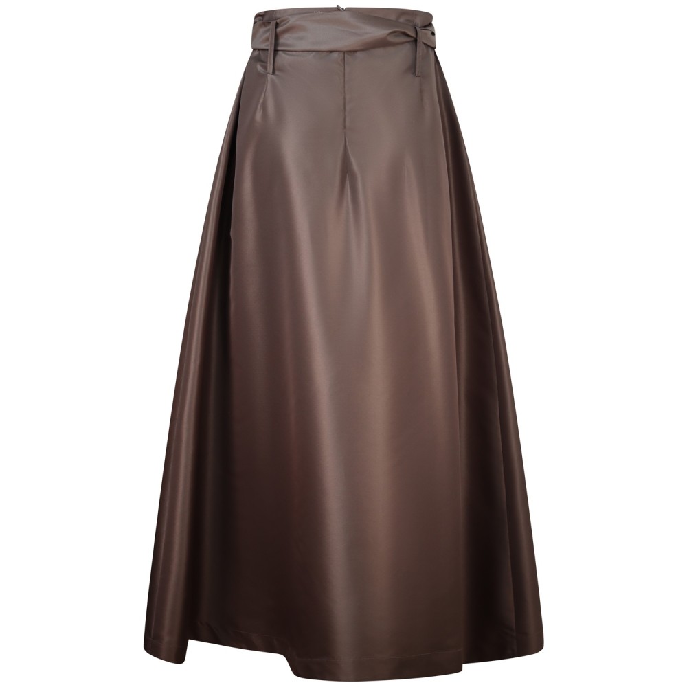 Gonna lunga marrone per donna