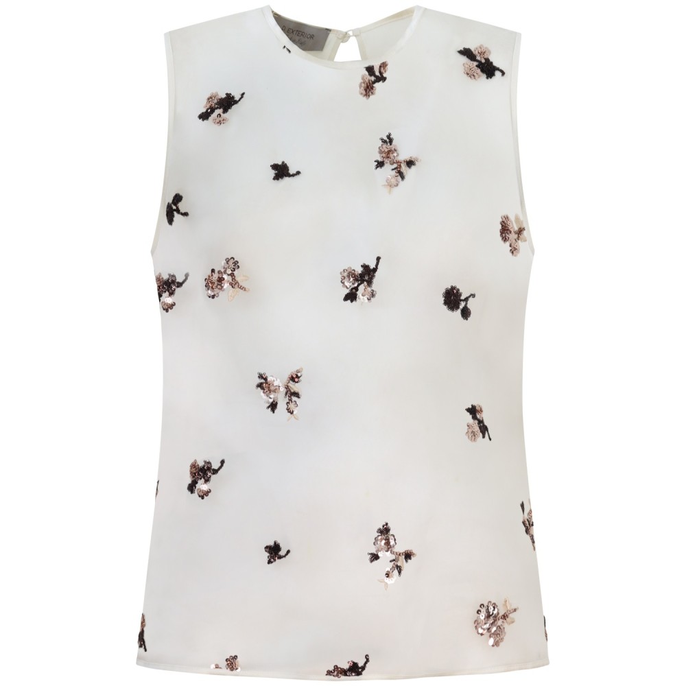 Top con pailletes per donna