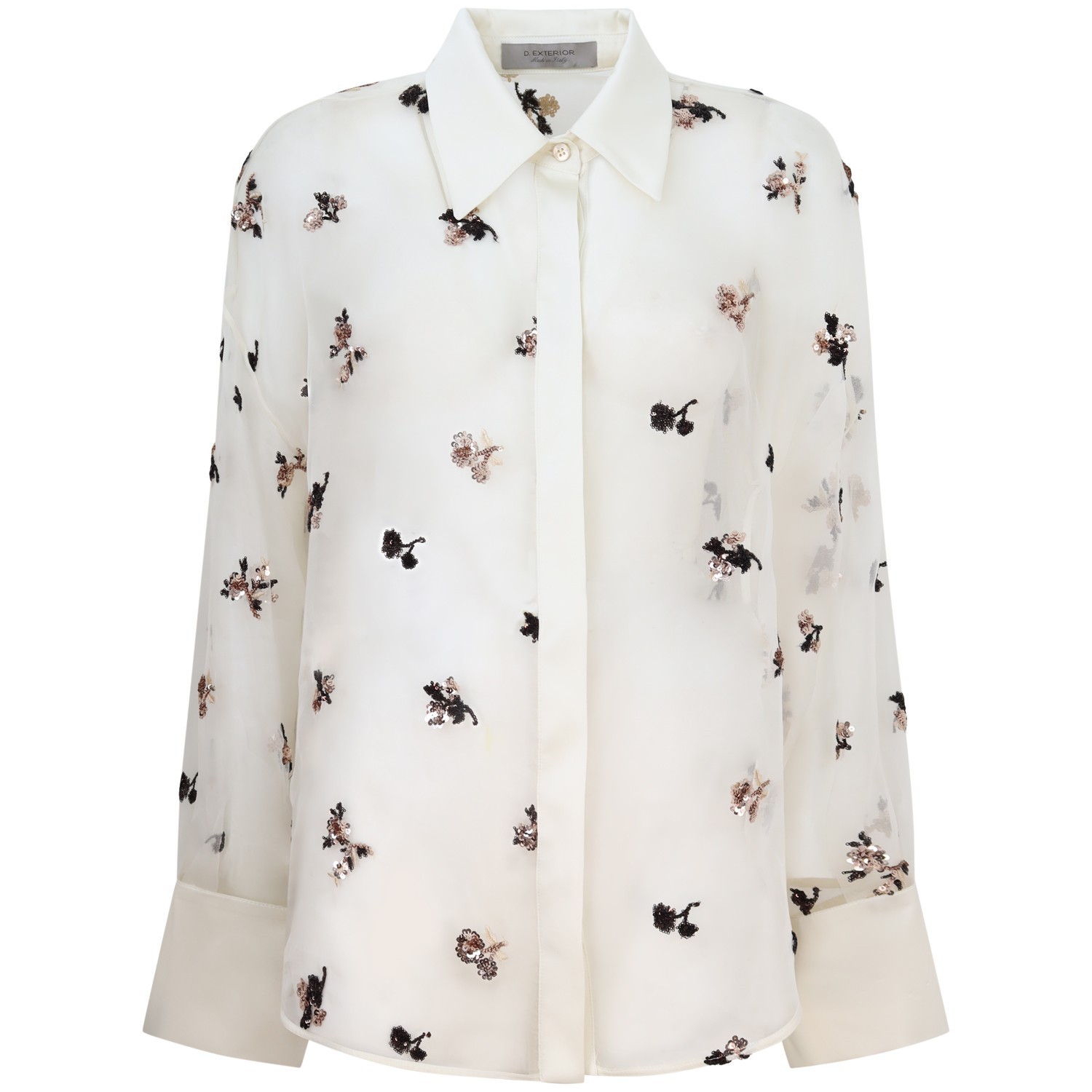 Camicia  con pailletes per donna