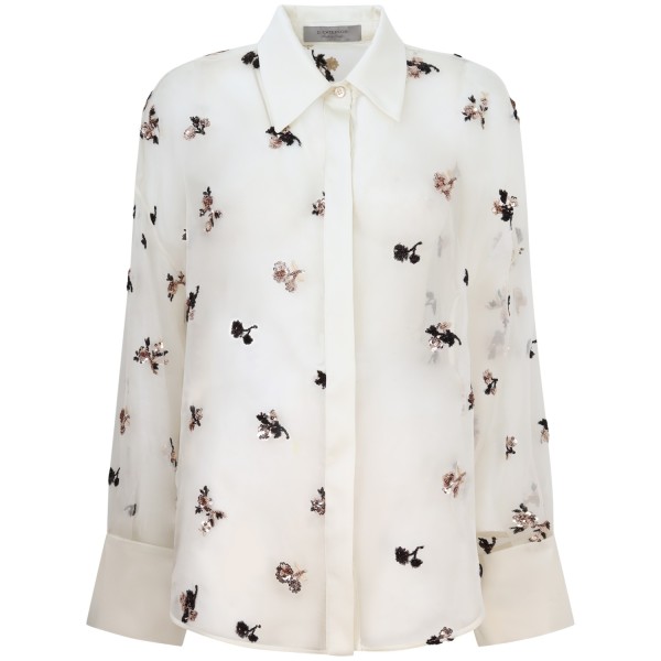 Camicia  con pailletes per donna