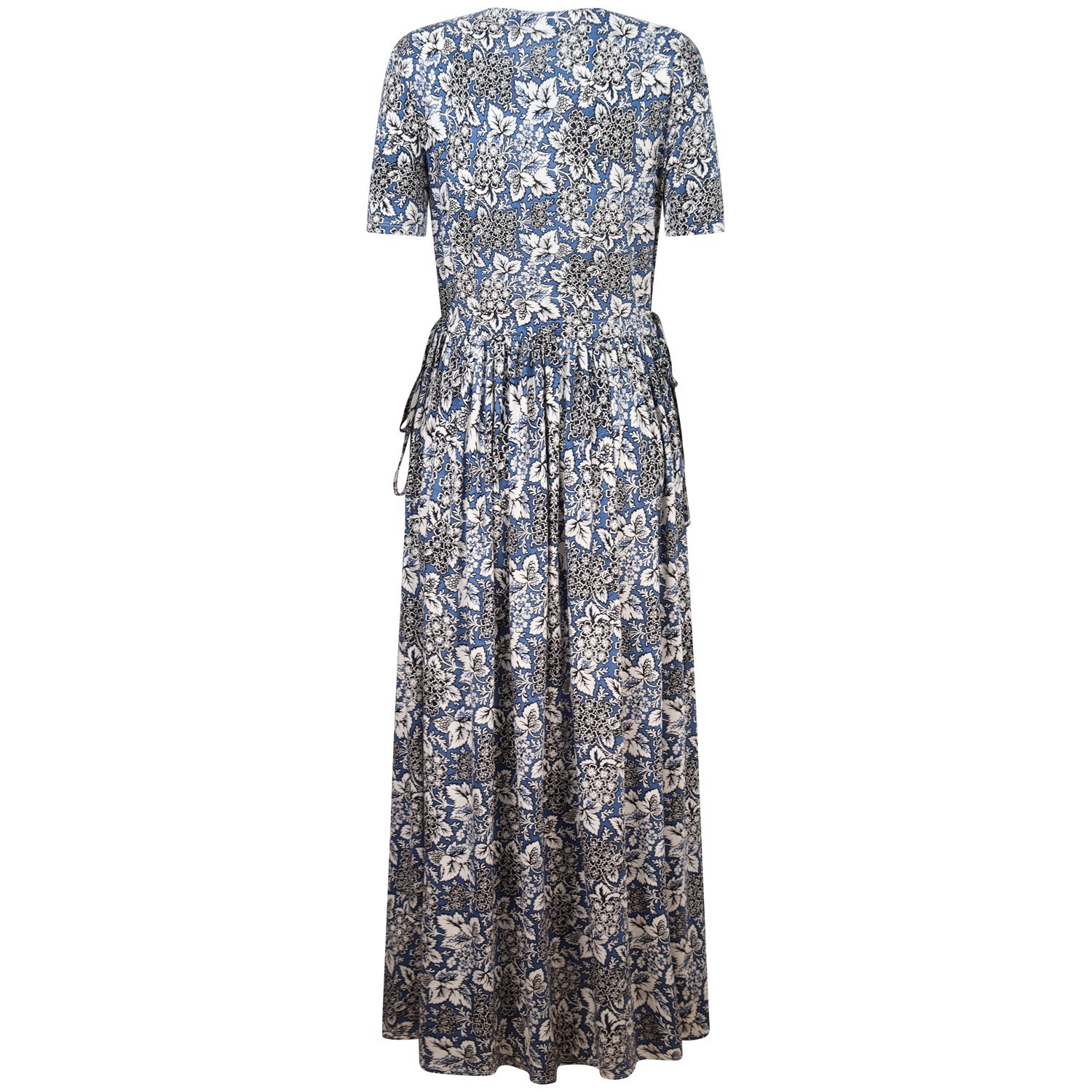 Abito a fantasia blu per donna 2