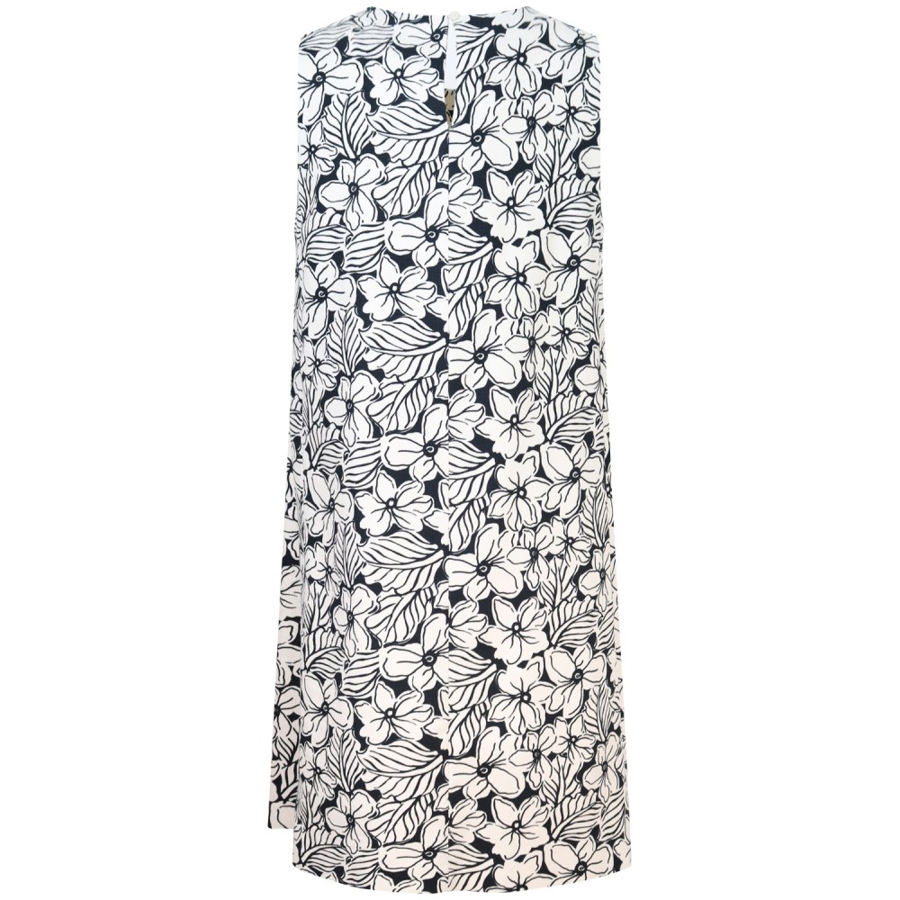 Abito avorio a fantasia corto per donna