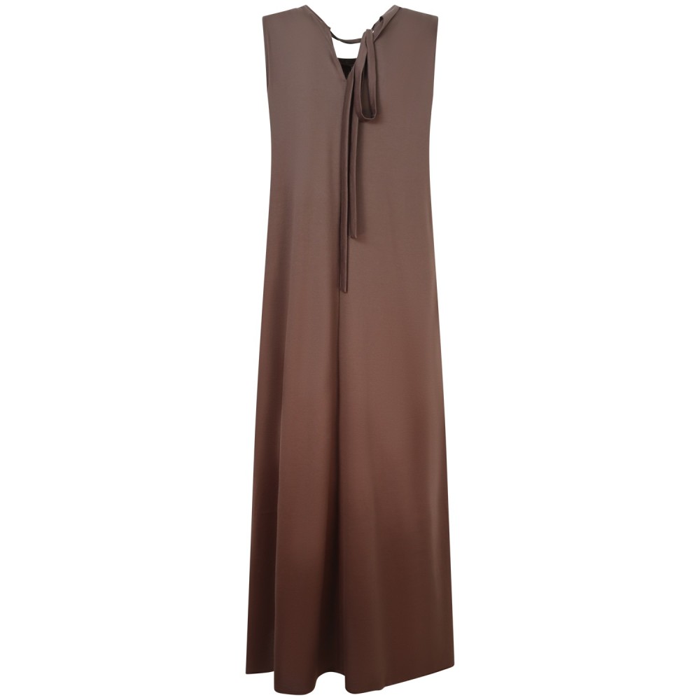 Abito marrone lungo per donna