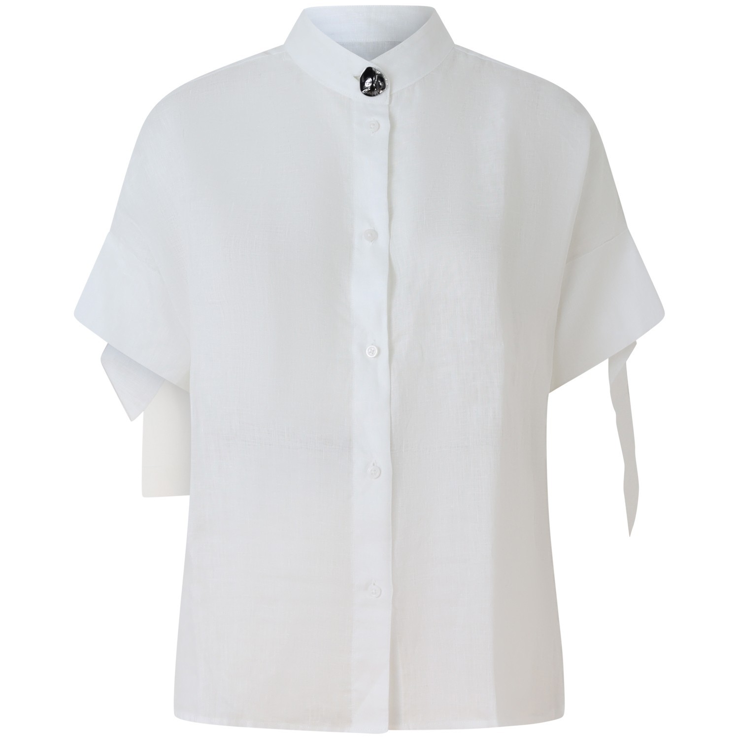 Camicia bianca di lino per donna