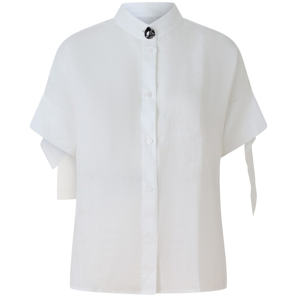 Camicia bianca di lino per donna