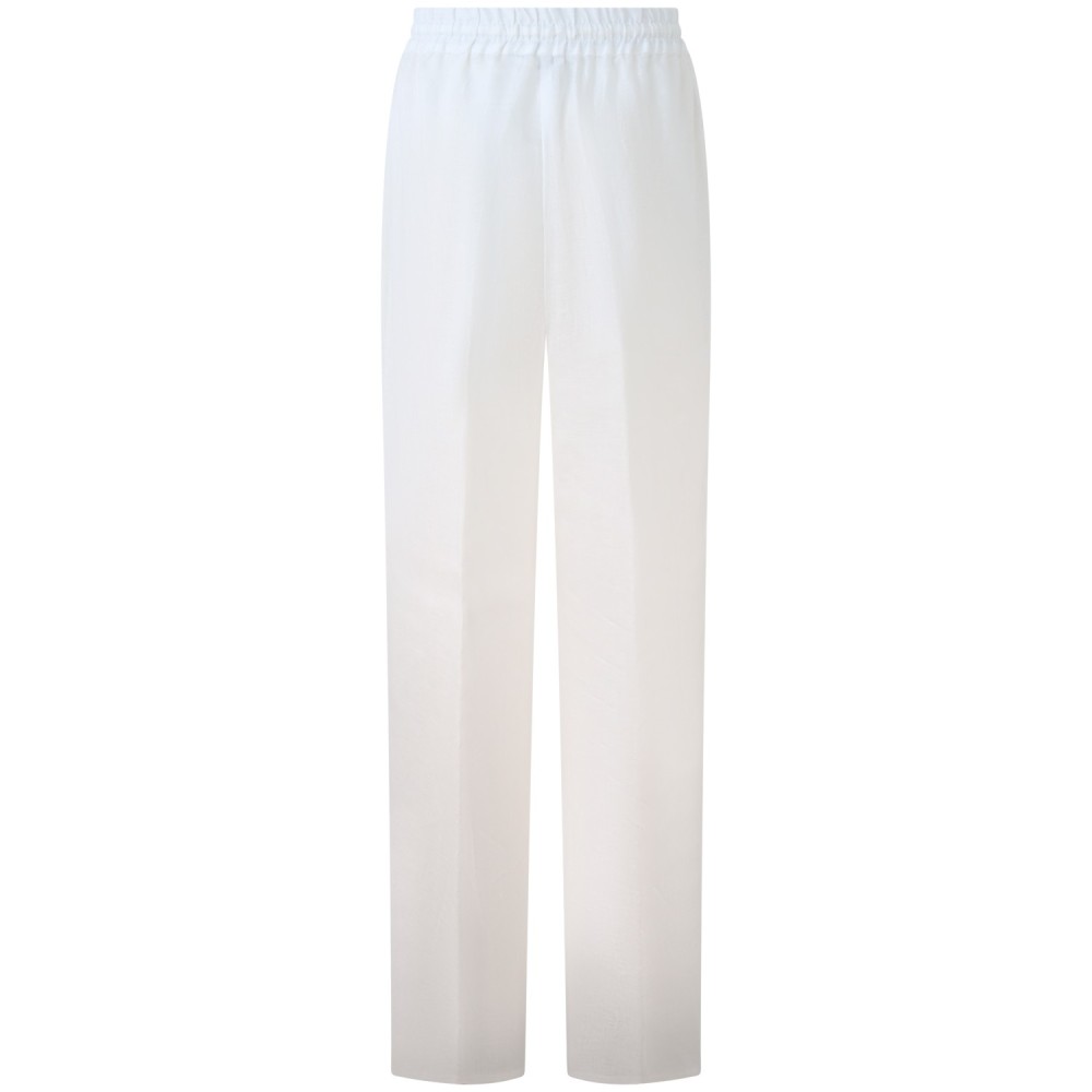 Pantalone bianco in lino per donna