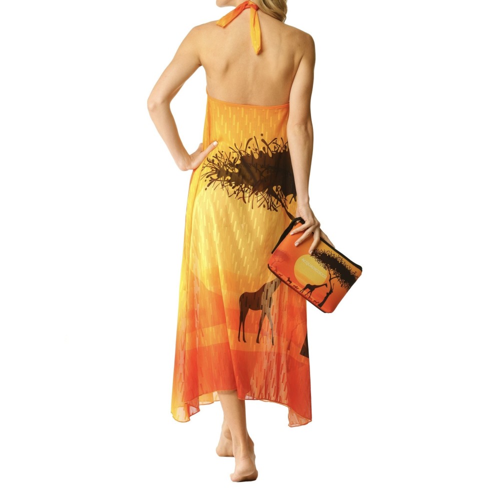 Abito arancione safari per donna