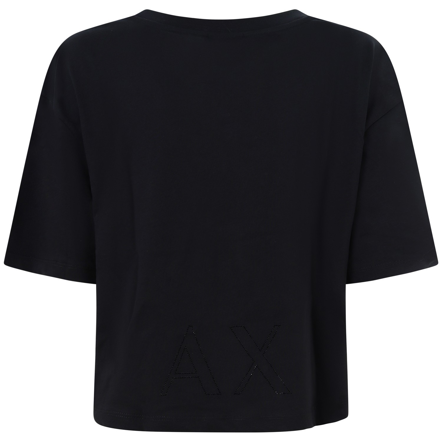 T-shirt Crop nera per donna 2