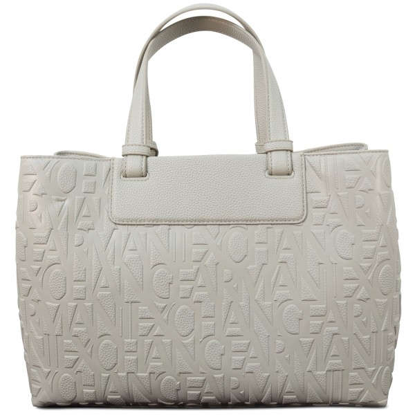Borsa beige logata per donna