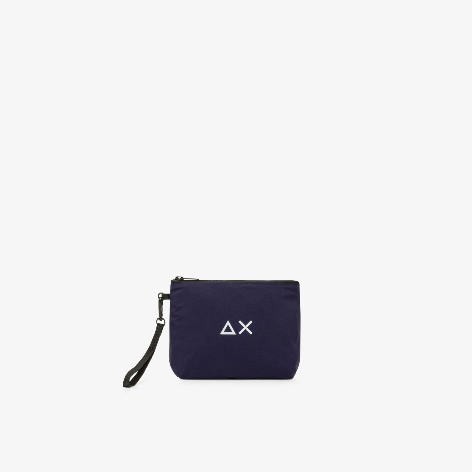 Pochette blu in nylon per uomo