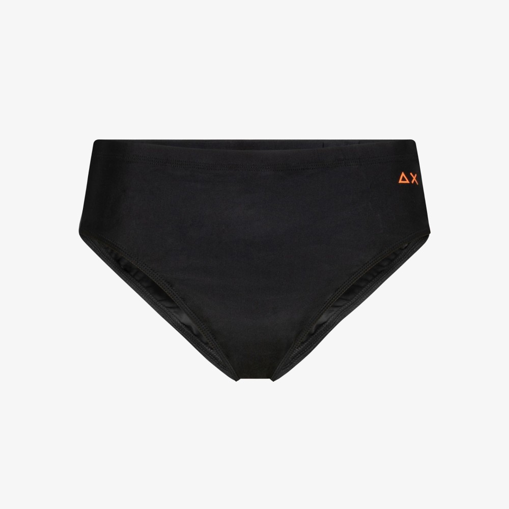 Slip mare nero con logo per uomo