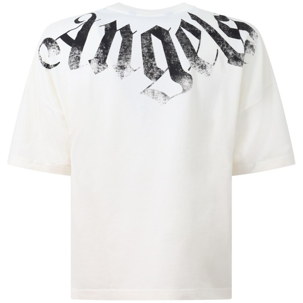 T-shirt bianca con logo  per uomo