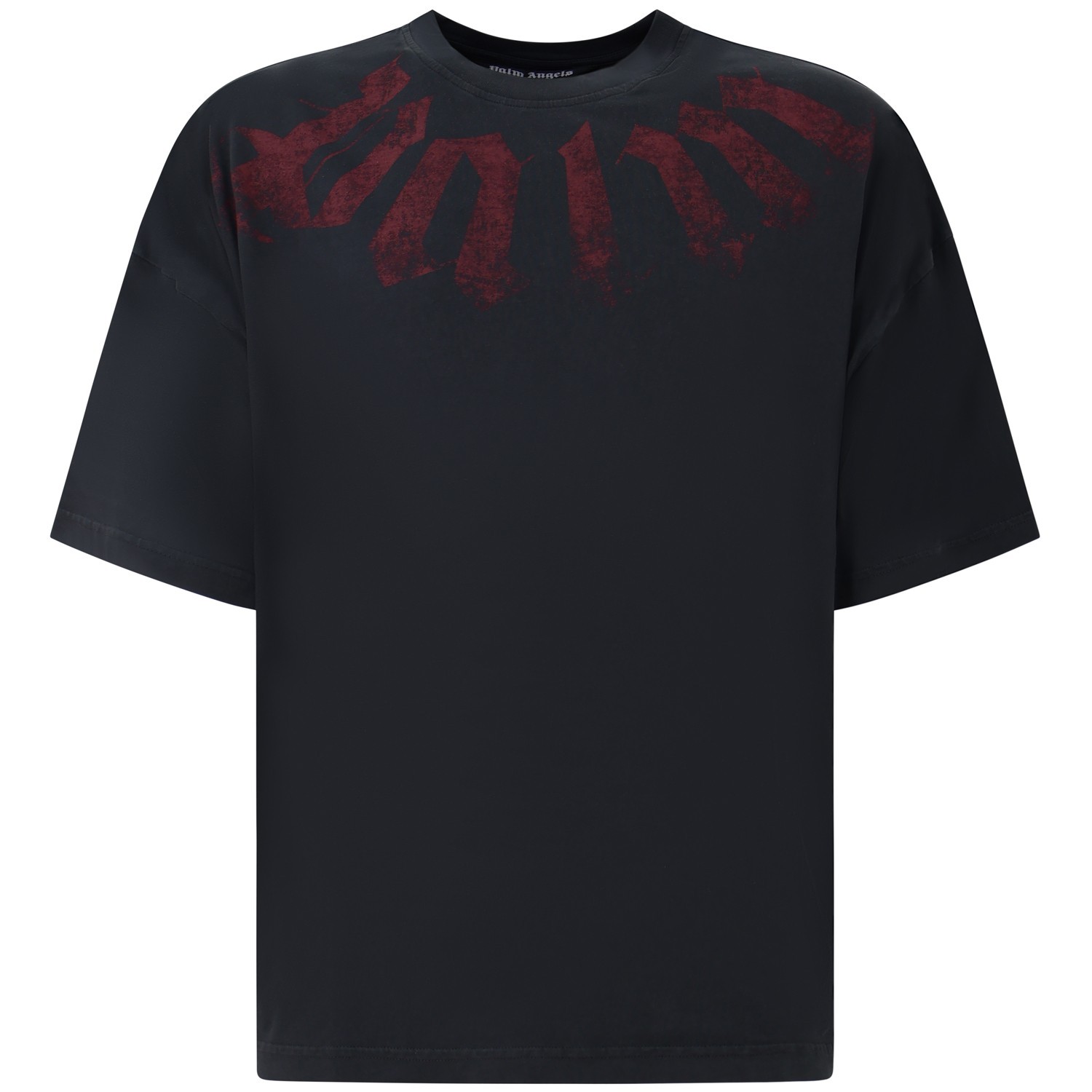 T-shirt nera con logo  per uomo