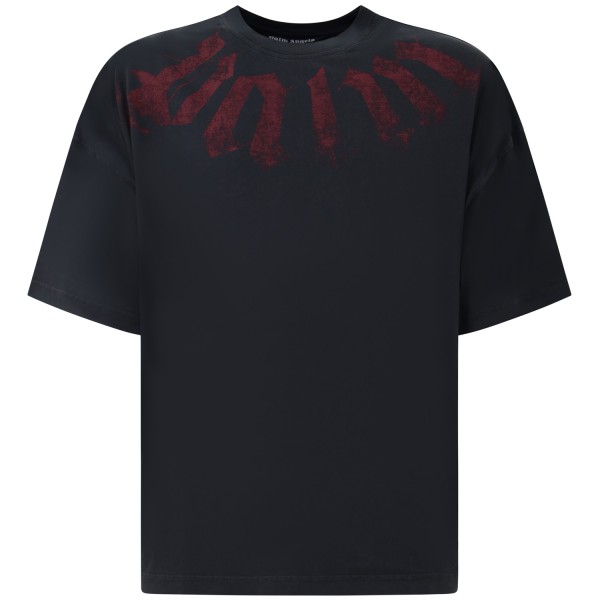 T-shirt nera con logo  per uomo