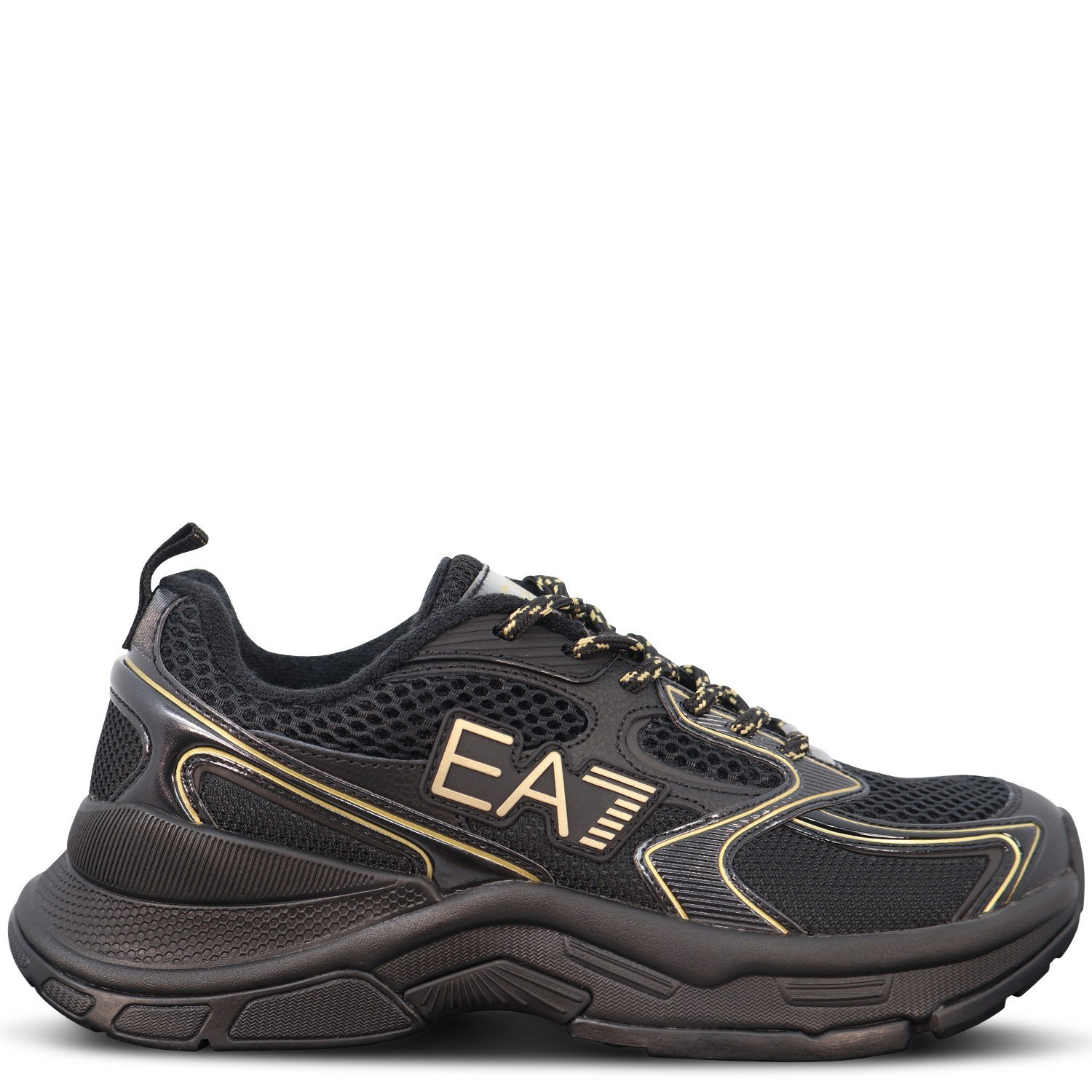 Sneakers nera  e oro per uomo
