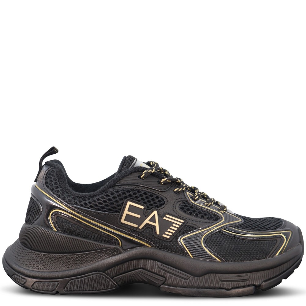 Sneakers nera  e oro per uomo