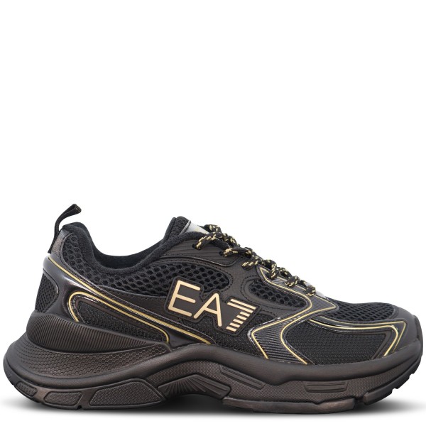 Sneakers nera  e oro per uomo