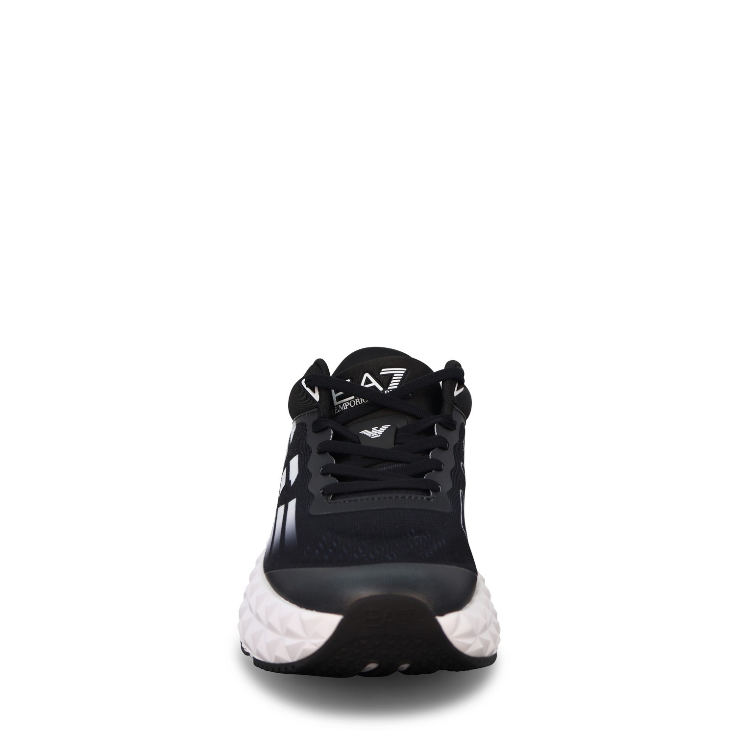 Sneakers nera con maxi logo per uomo