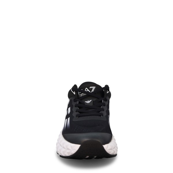 Sneakers nera con maxi logo per uomo