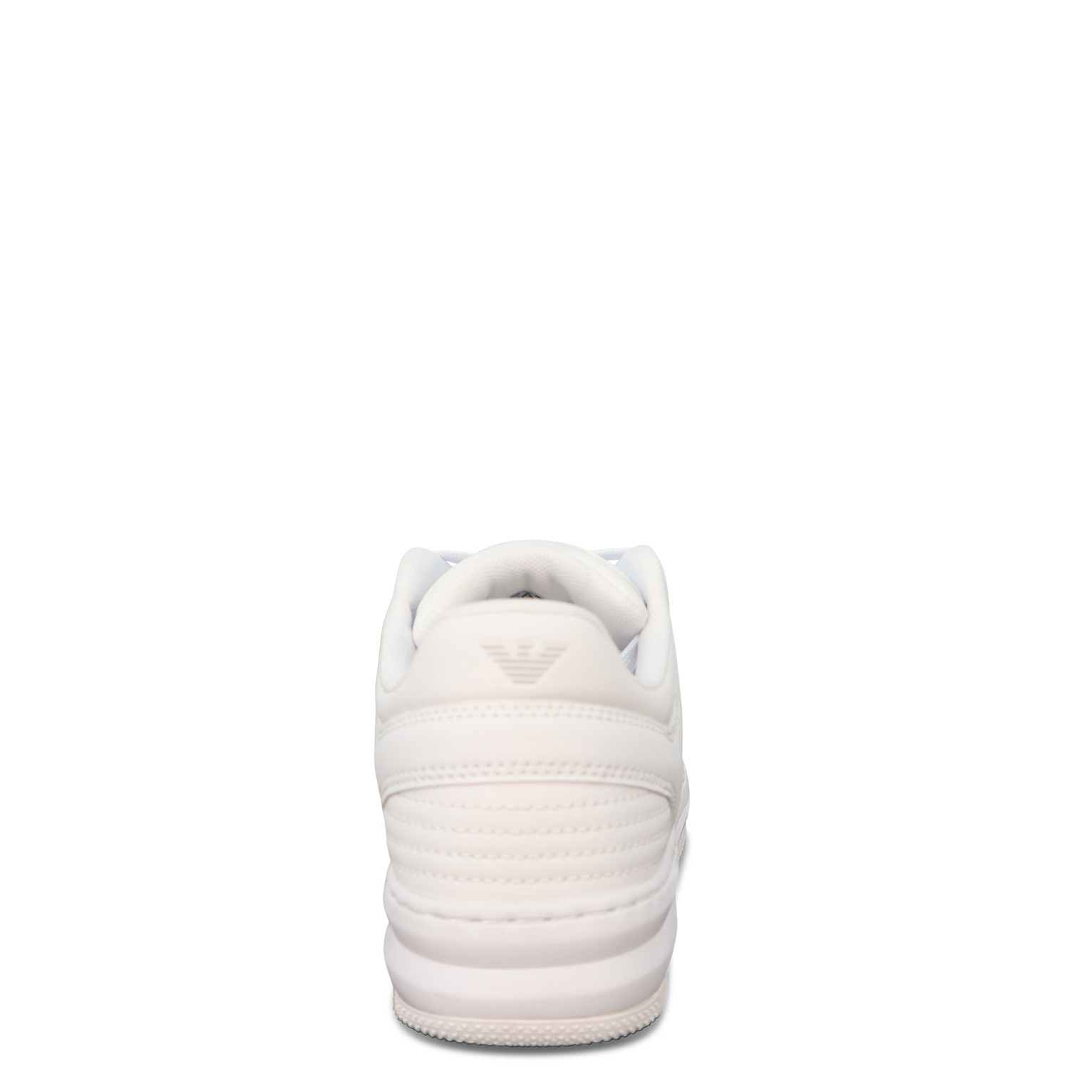 Sneakers bianca   con mini logo per uomo