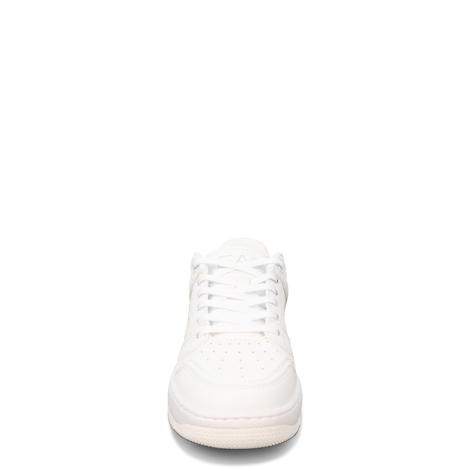 Sneakers bianca   con mini logo per uomo