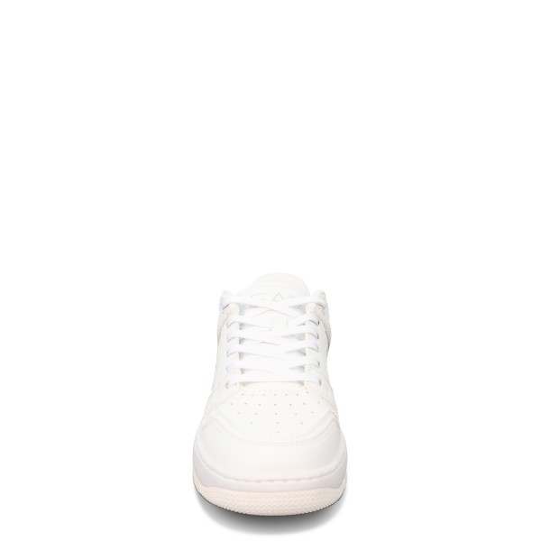Sneakers bianca   con mini logo per uomo