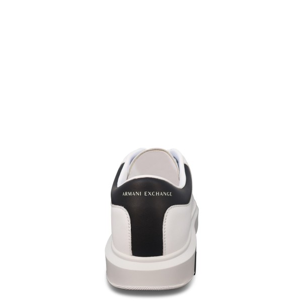 Sneakers bianche con mini logo per uomo