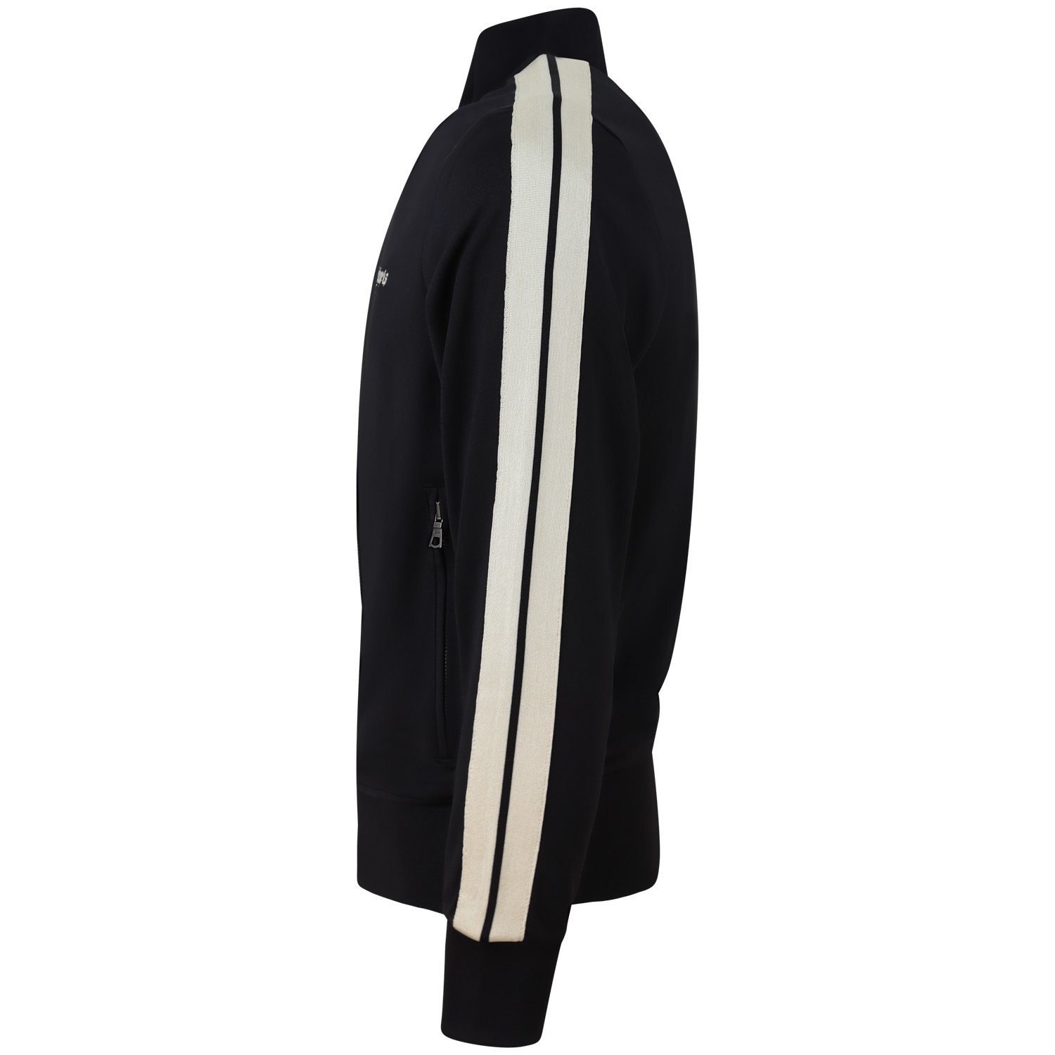 Felpa con zip nera per uomo 2